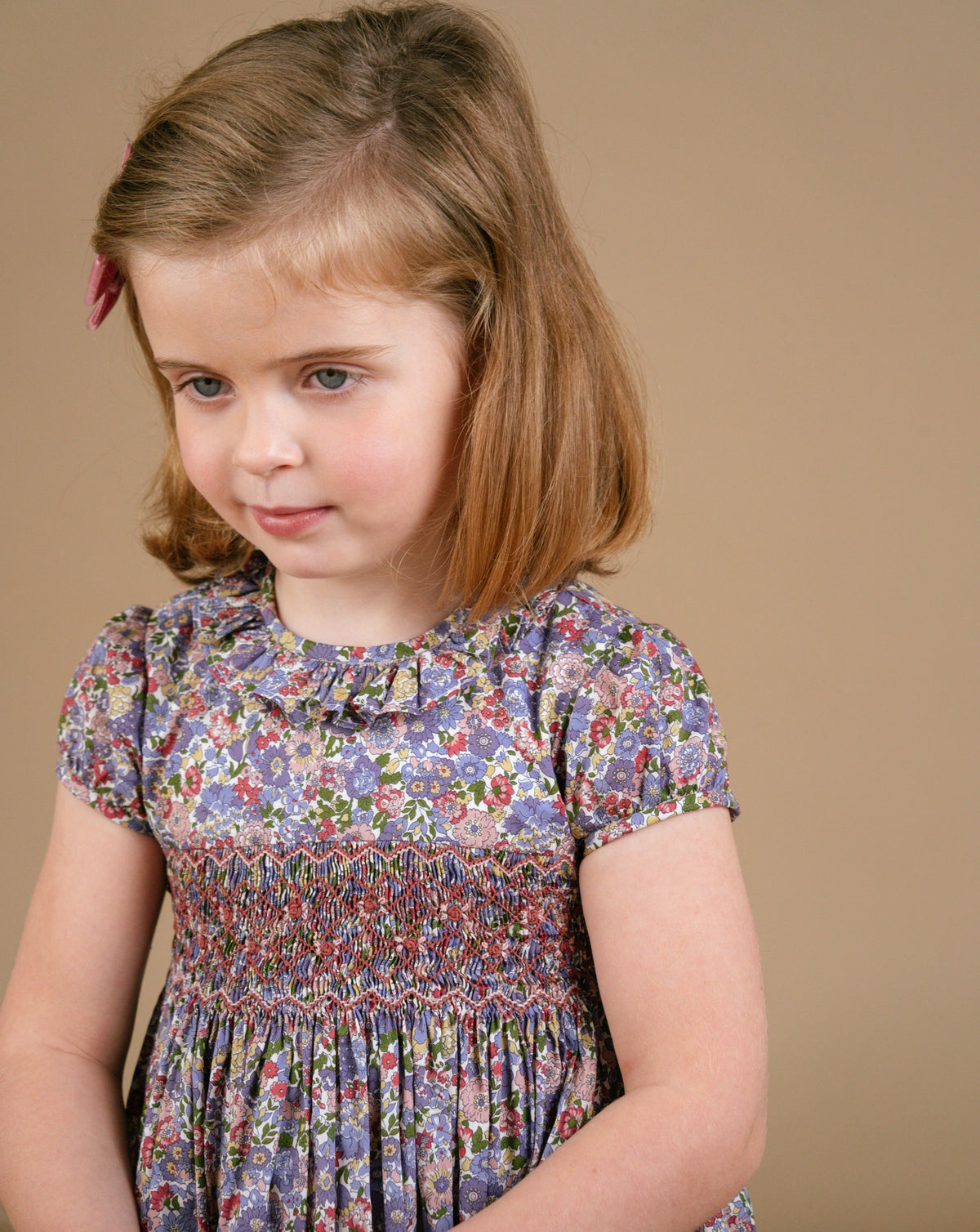 Moohren Dress in Green/Pink Liberty