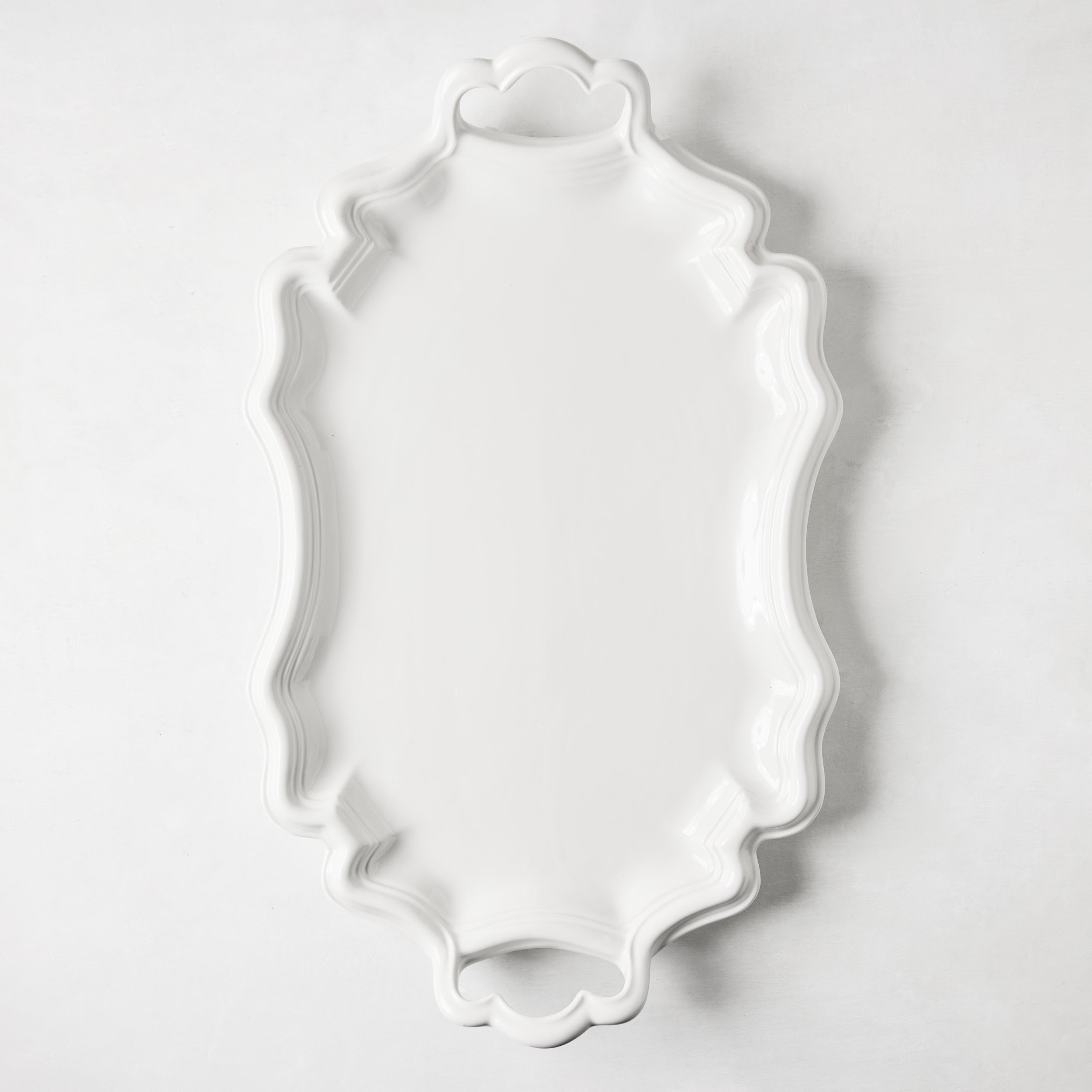 Amalfi Ceramic Serving Platter with Handles