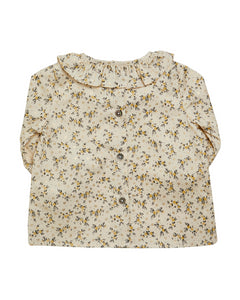 Floral patterned shirt on a white background