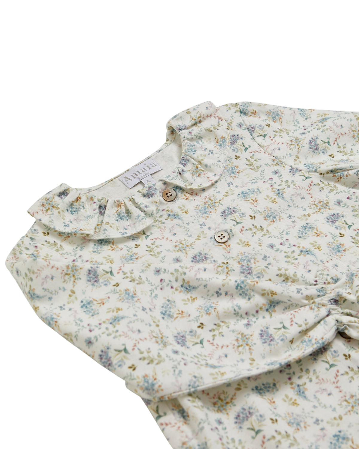 Floral patterned shirt on a white background