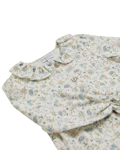 Floral patterned shirt on a white background