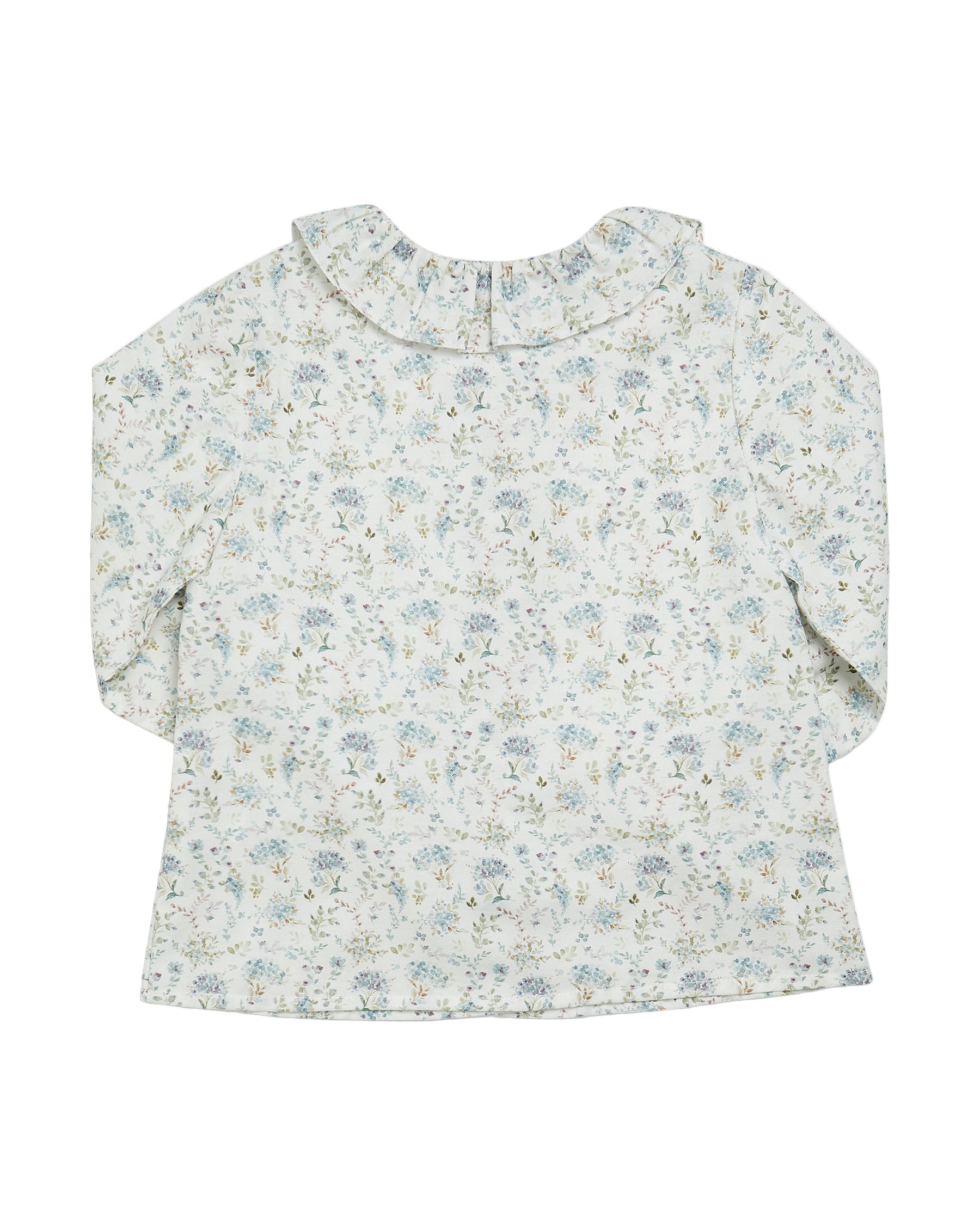 Floral patterned blouse on a white background