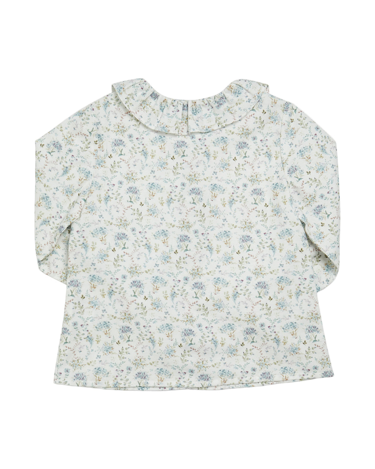 Floral patterned blouse on a white background