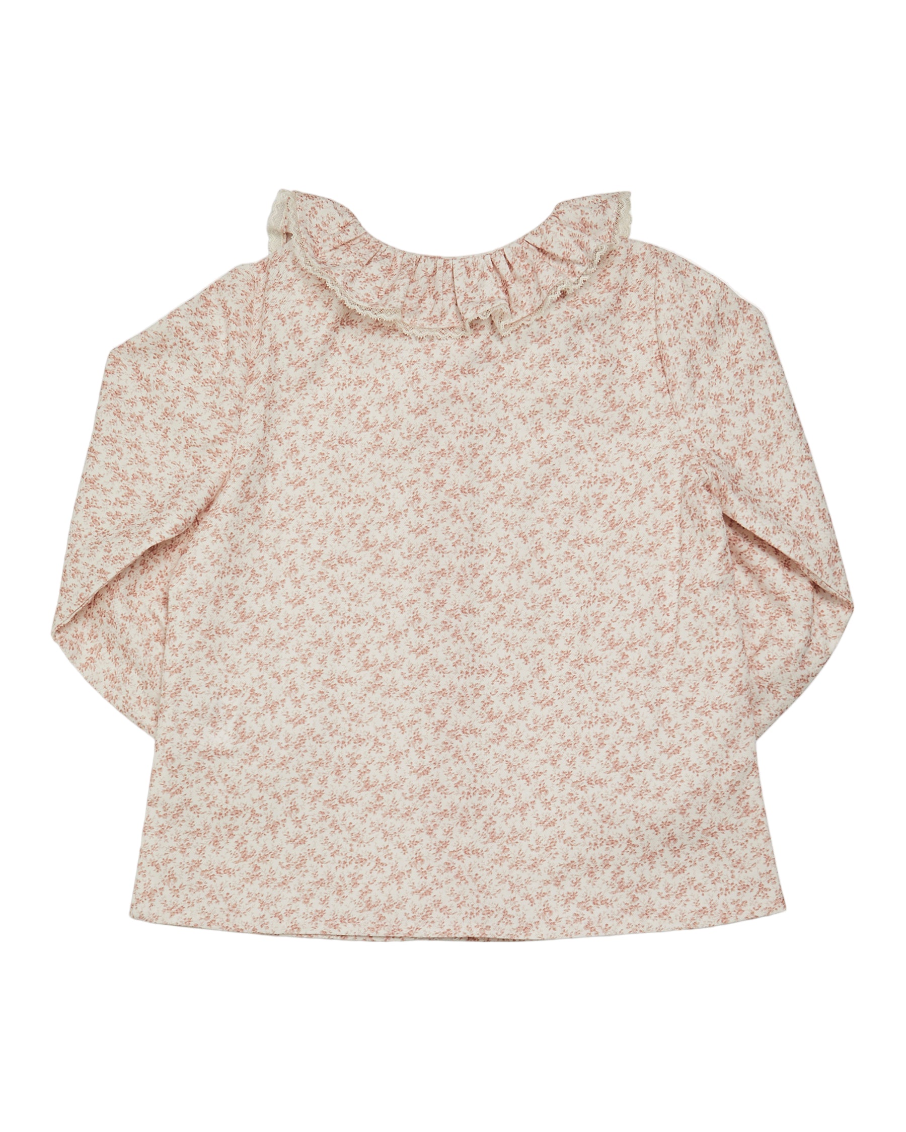 Floral patterned blouse on a white background