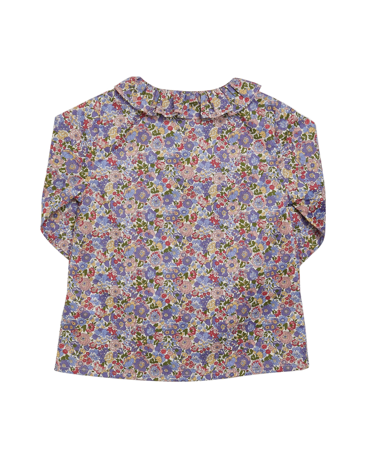 Floral patterned shirt on a white background