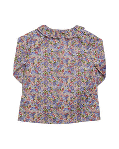 Floral patterned shirt on a white background