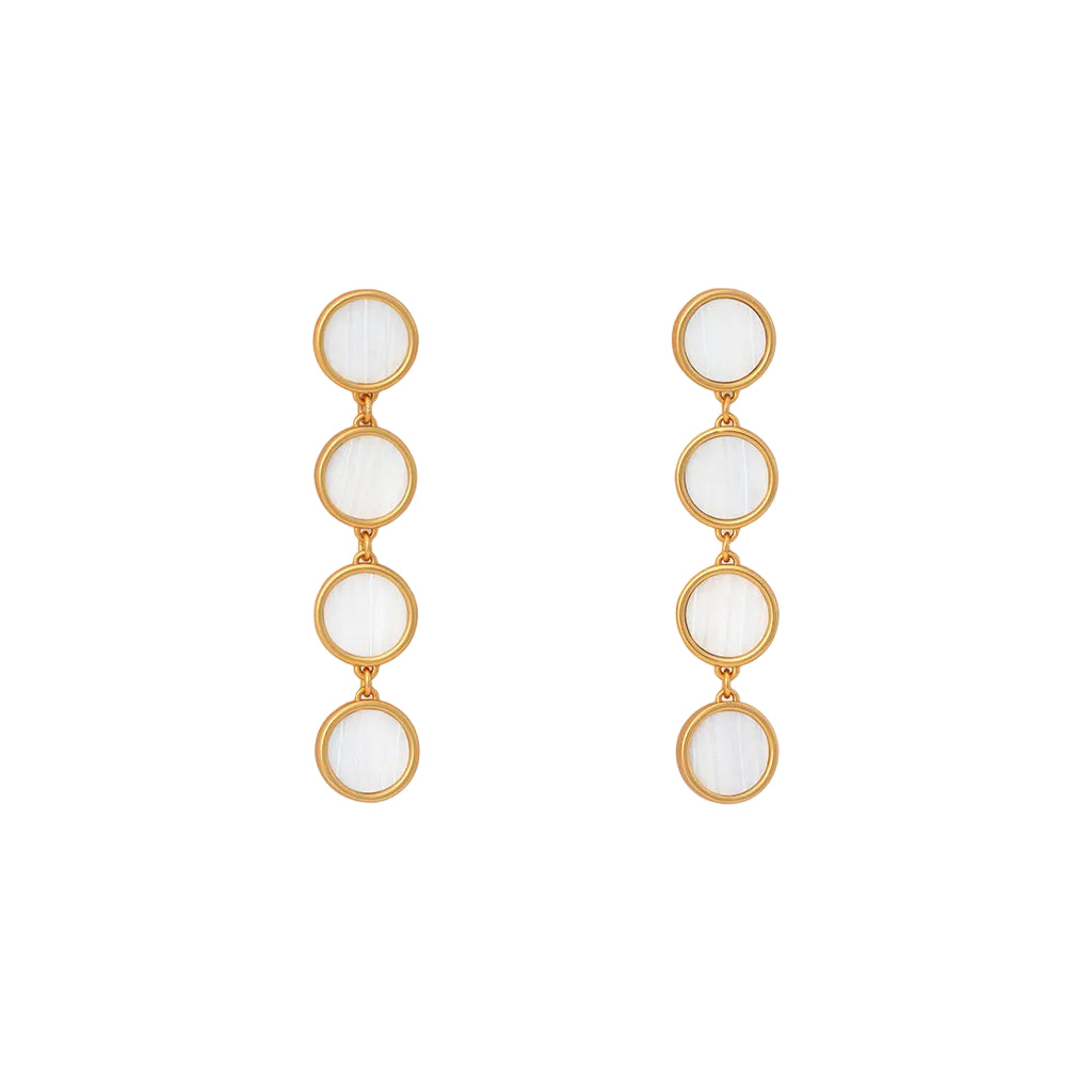 Amy Multi-Bezel Drop Earring