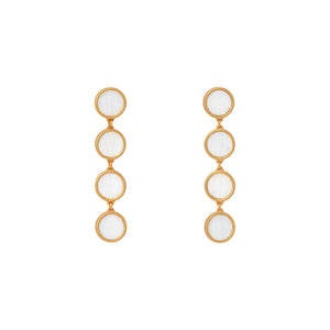 Amy Multi-Bezel Drop Earring
