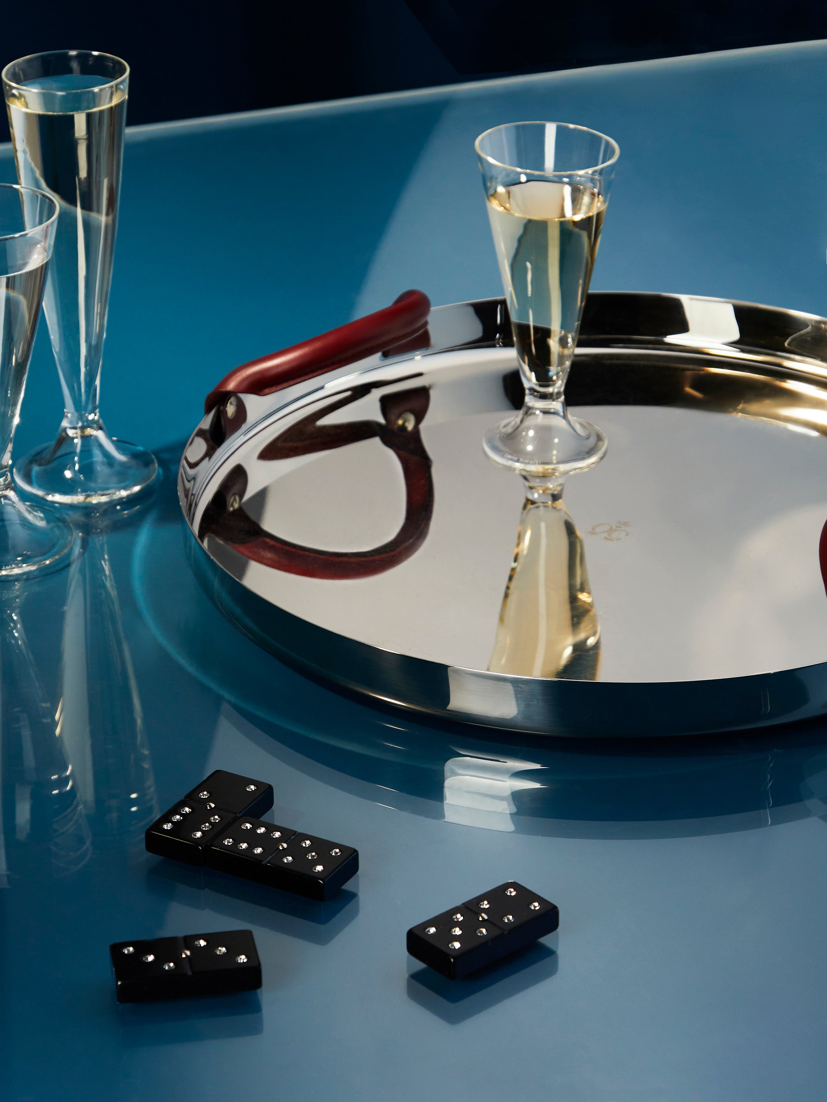 Christofle Stainless Steel Round Tray