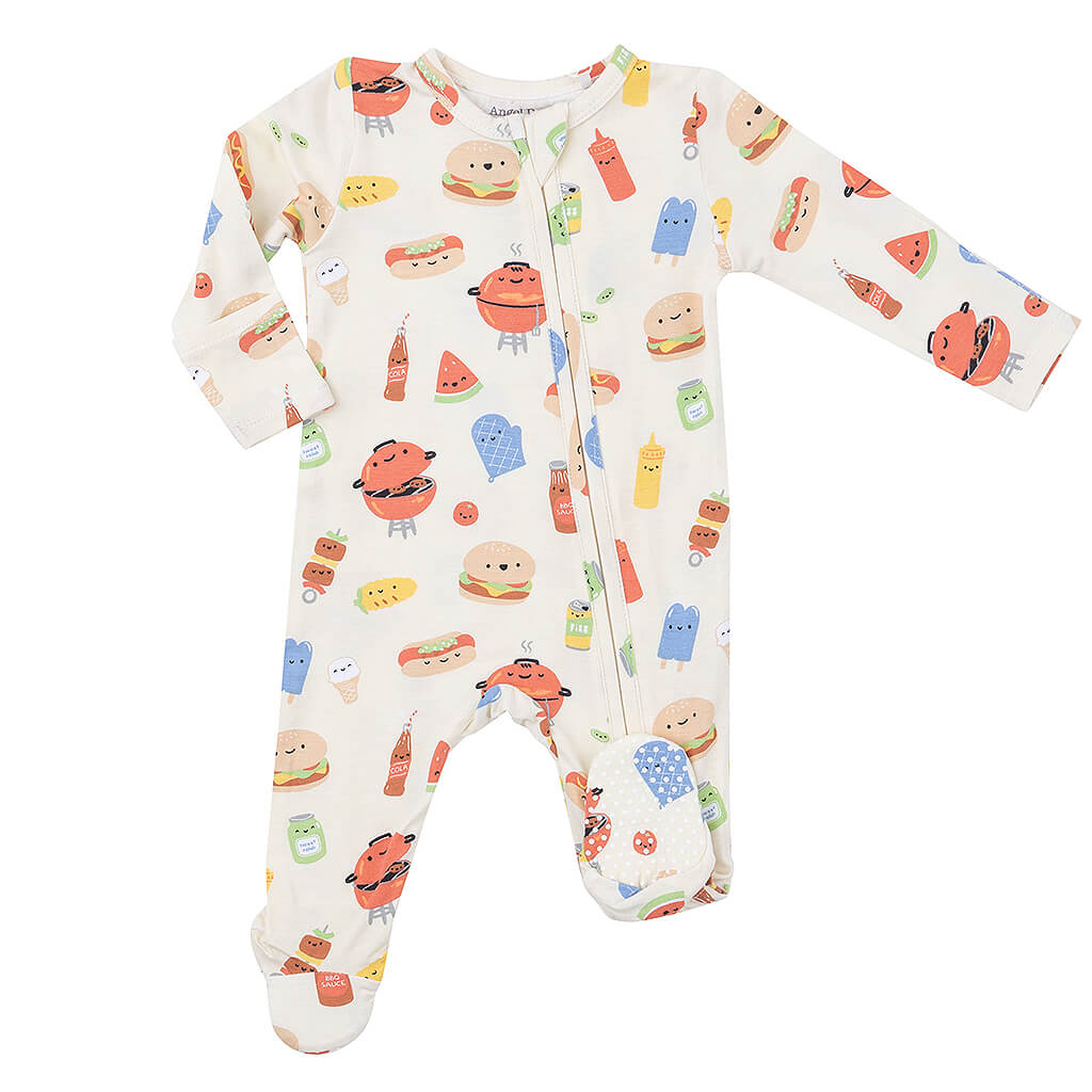 Angel Dear Zipper Footie BBQ Buddies 0-3