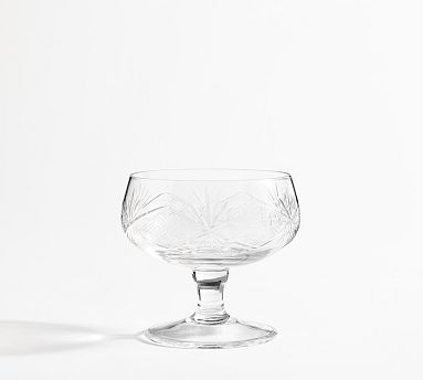 Antique Cut Glass Ice Cream Bowls - Set of 2