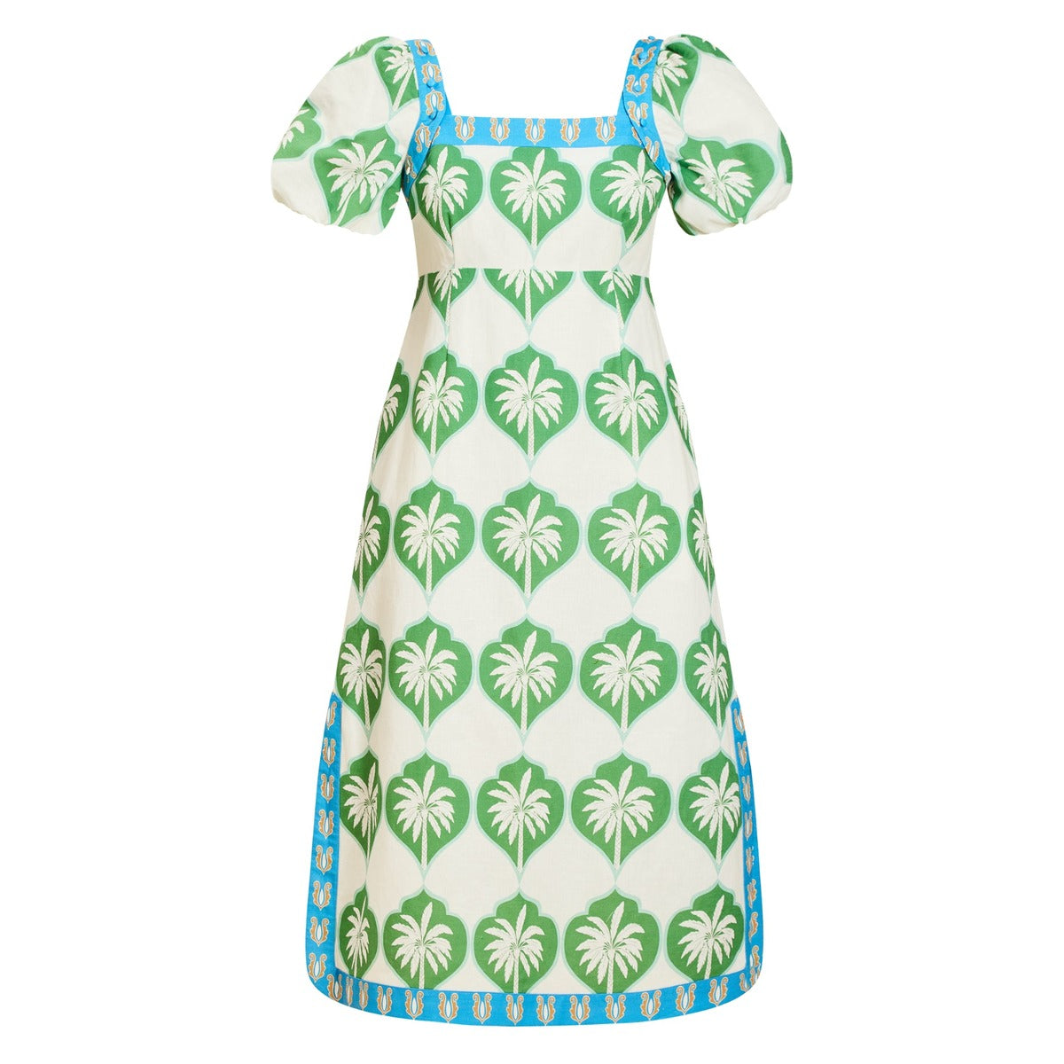 Apollo Convertible Midi Dress in Palm Bay Blue