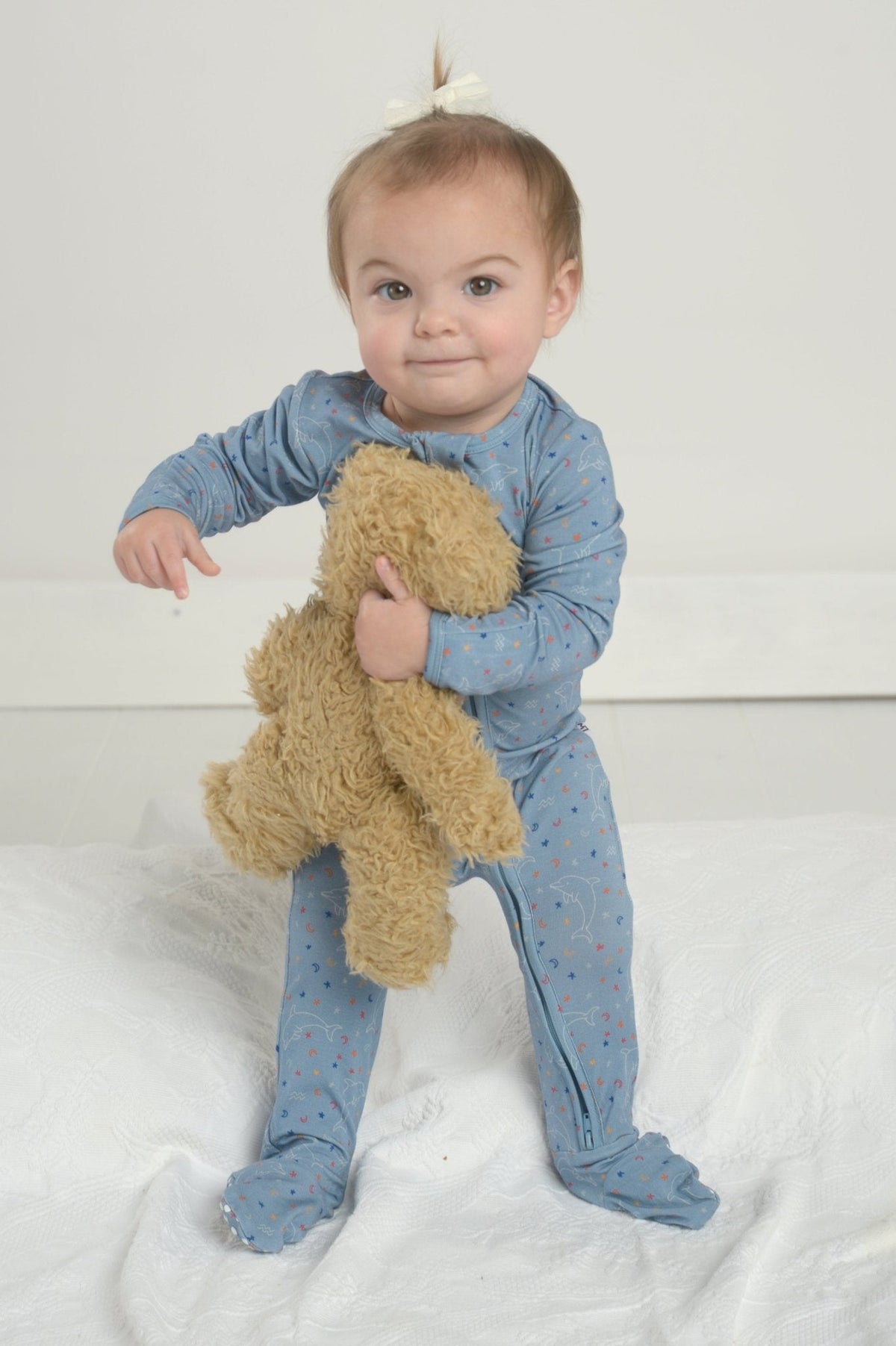 Aquarius Bamboo Footie for Baby, Star Sign Footie, Zodiac Bamboo Pjs