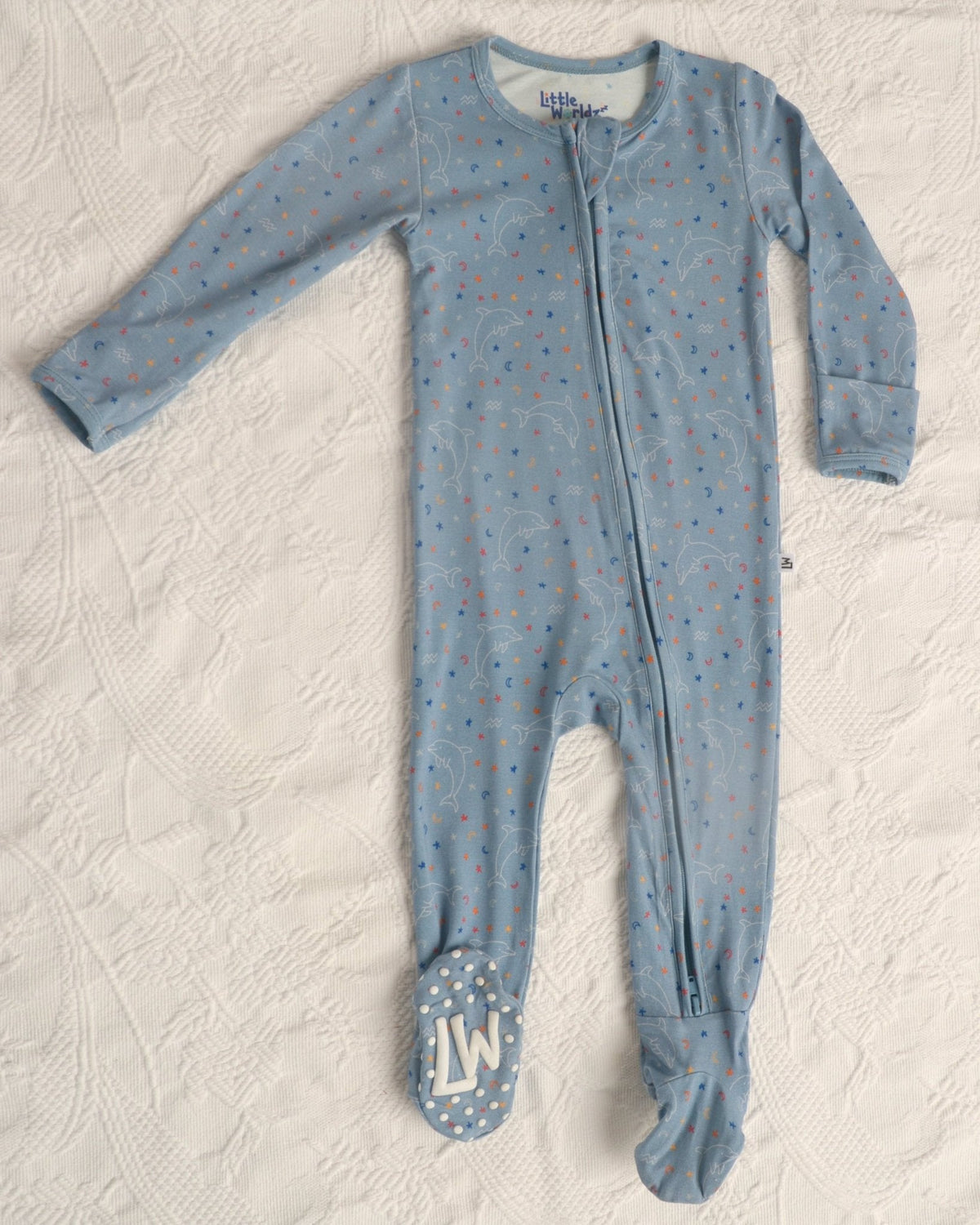 Aquarius Bamboo Footie for Baby, Star Sign Footie, Zodiac Bamboo Pjs