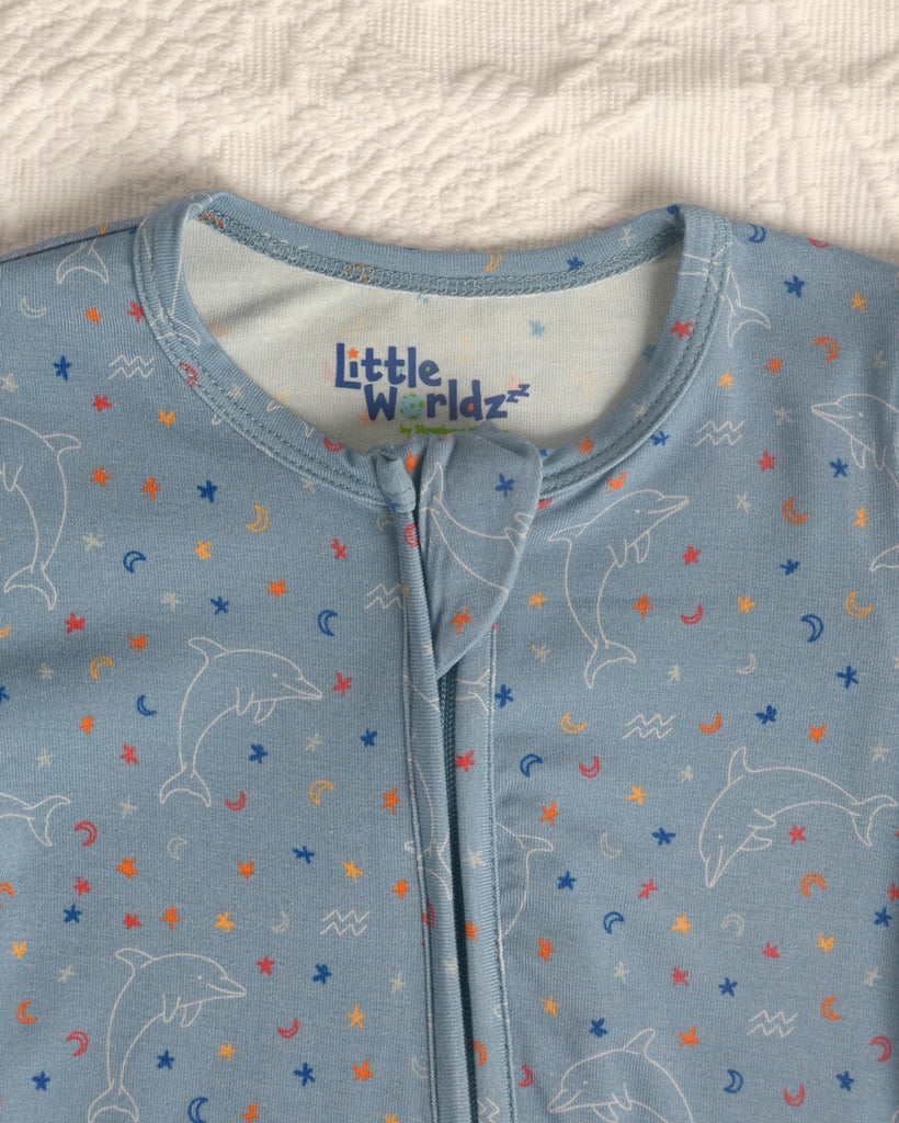 Aquarius Bamboo Footie for Baby, Star Sign Footie, Zodiac Bamboo Pjs