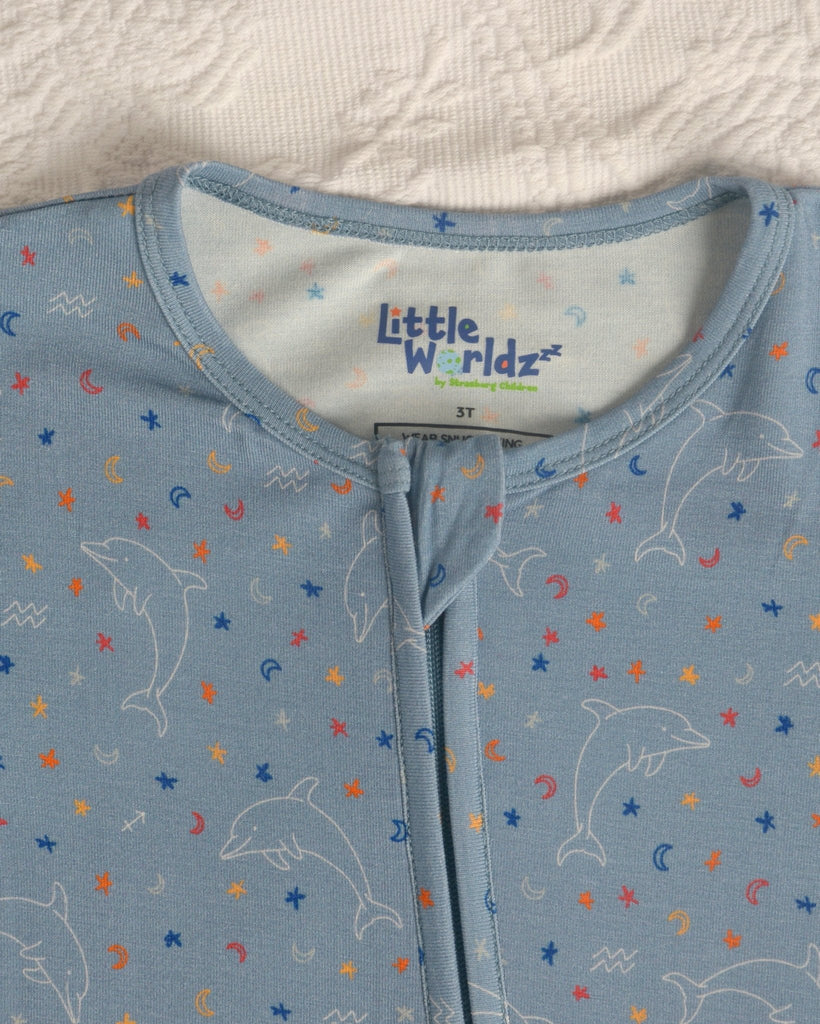 Aquarius Bamboo Romper, Star Sign Print Bamboo Pajamas, Astrology PJs