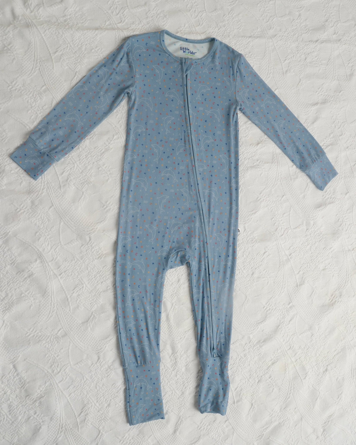 Aquarius Bamboo Romper, Star Sign Print Bamboo Pajamas, Astrology PJs