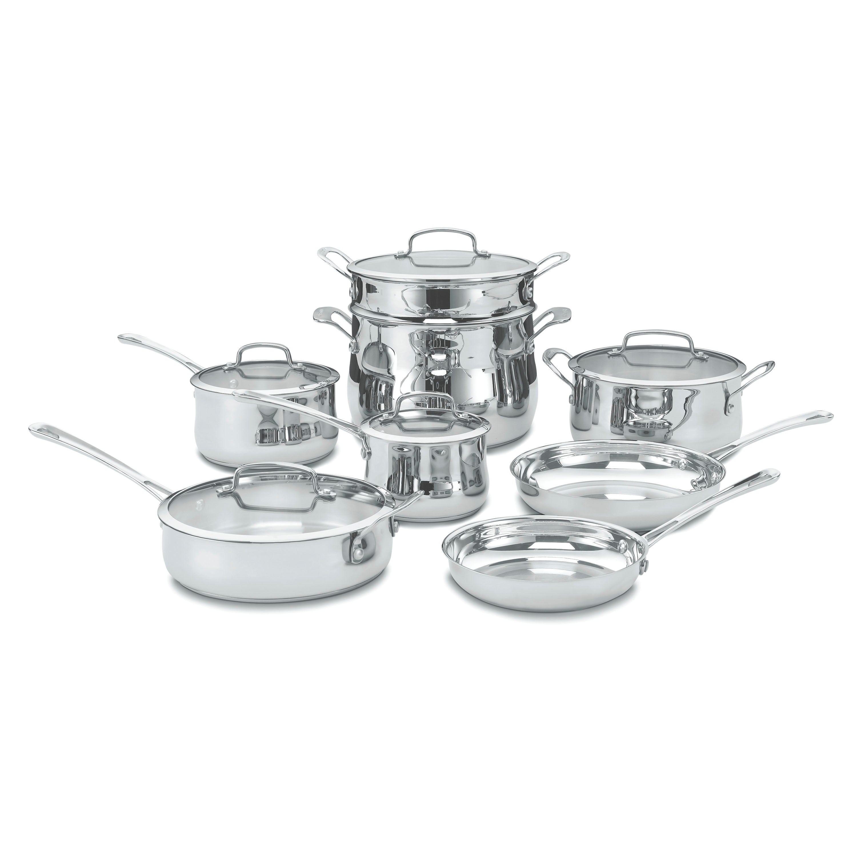 13-Piece Contour Stainless Set in Stainless Steel