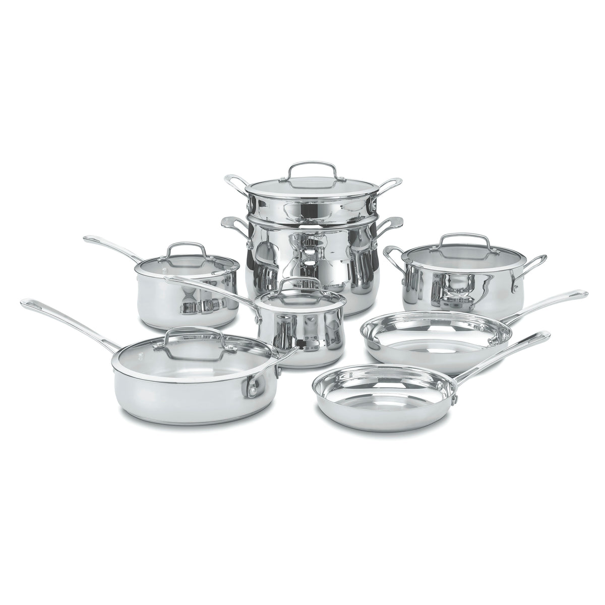 13-Piece Contour Stainless Set in Stainless Steel