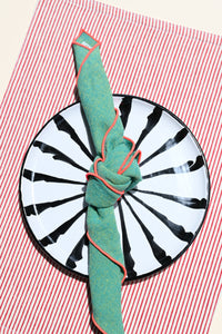 Salad Plate With Candy Cane Stripes