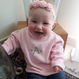 Jersey Rollneck Sweater in Pink