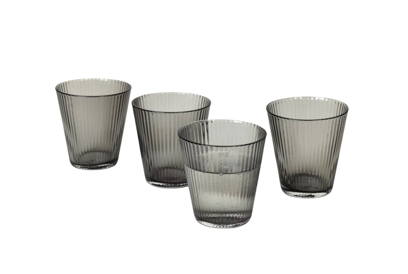 GC Nouveau Tumbler in Smoke, Set of 4