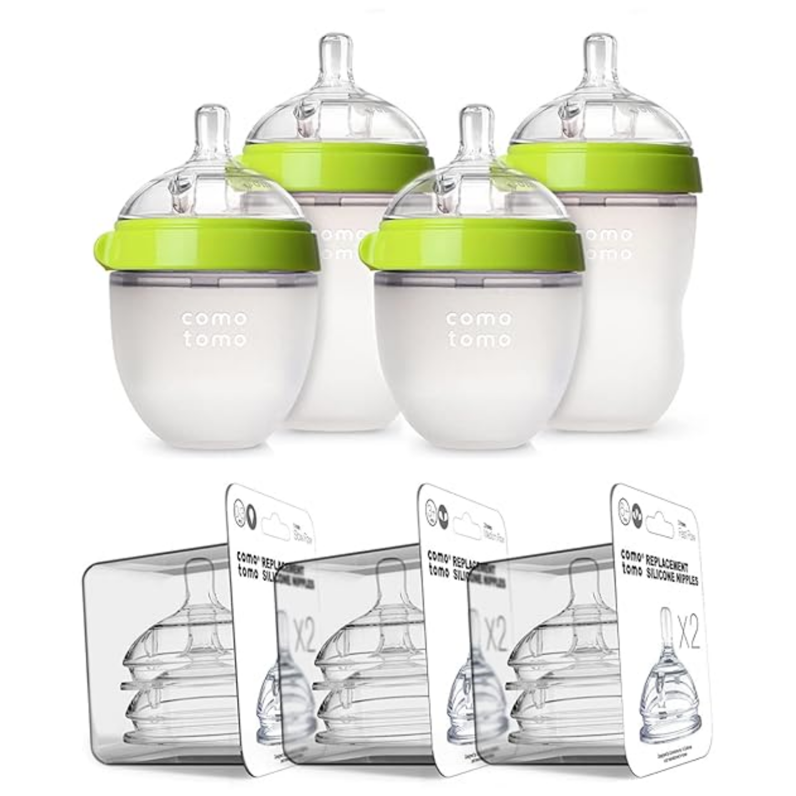 Baby Bottle Bundle, Green, (7 Piece Set)