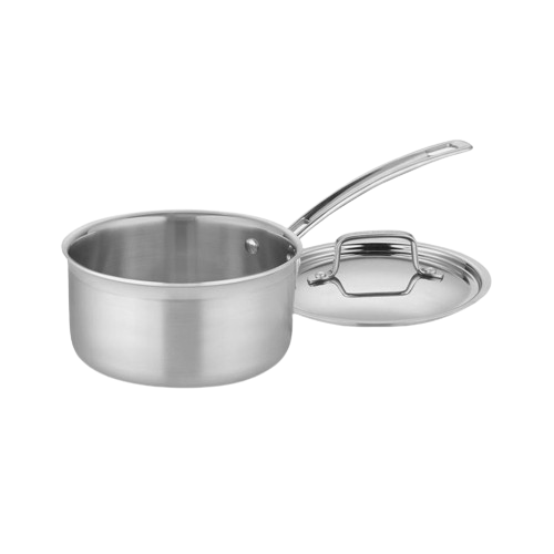 MultiClad Pro Triple Ply Stainless Cookware 2 Quart Saucepan in Stainless Steel