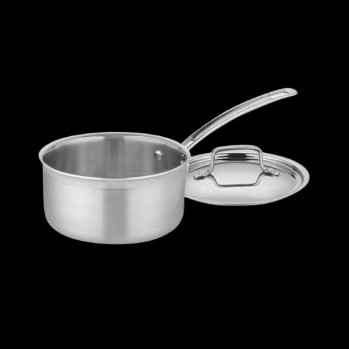 MultiClad Pro Triple Ply Stainless Cookware 2 Quart Saucepan in Stainless Steel