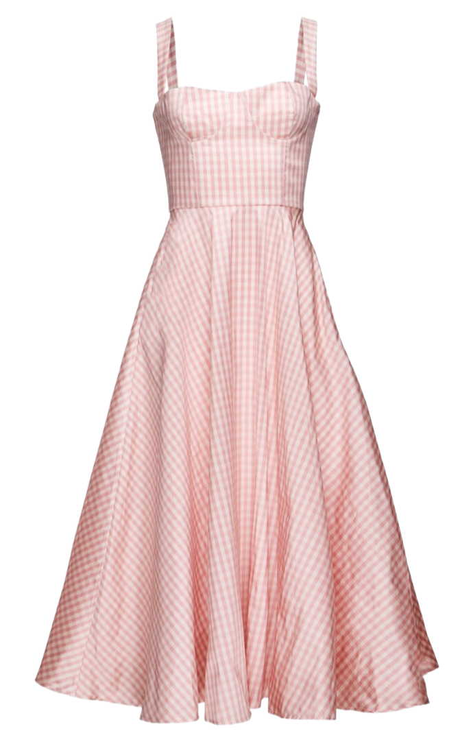 OTM Exclusive: Daphne Dress in Pink Gingham | Over The Moon