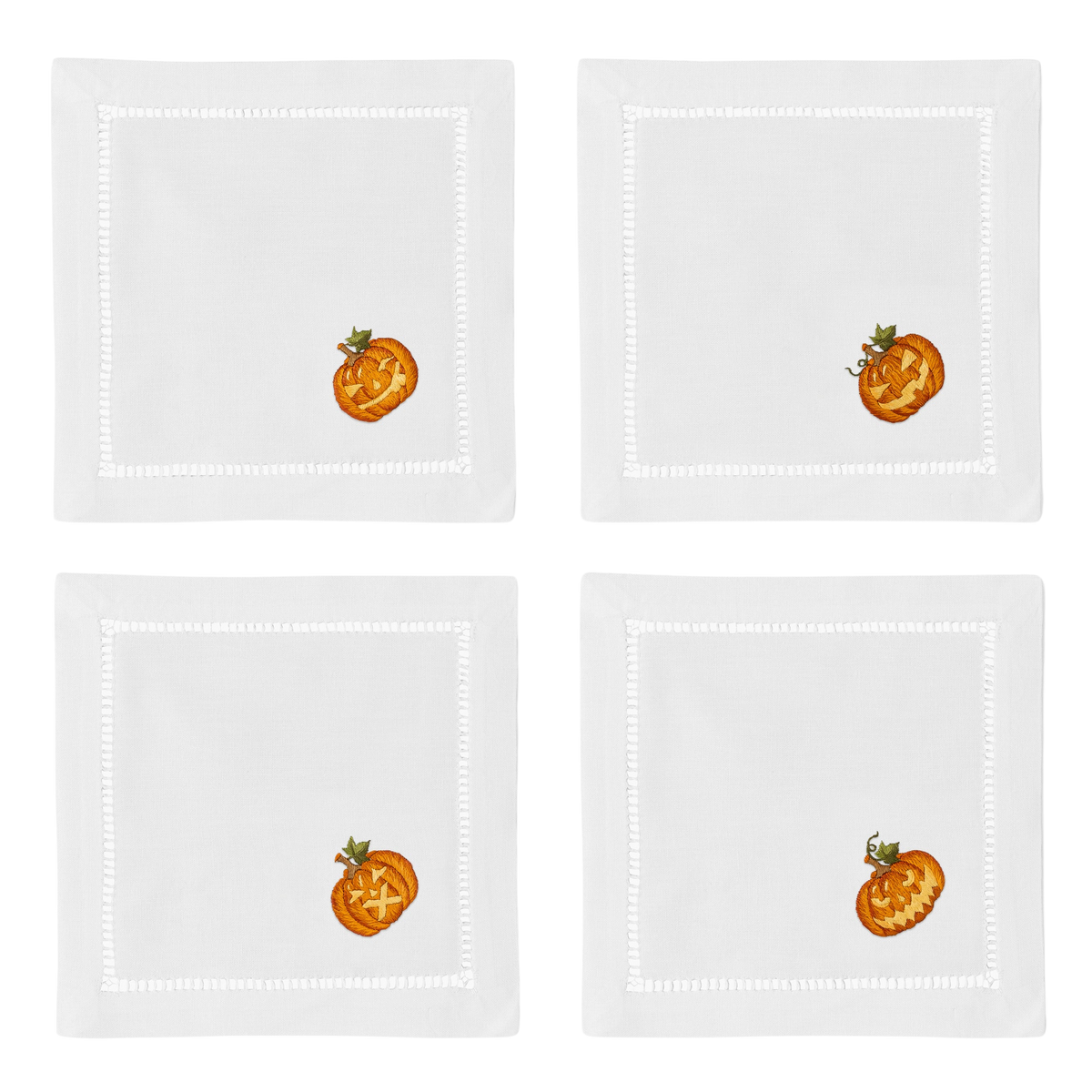 Carved Pumpkins Mixed Cocktail Set