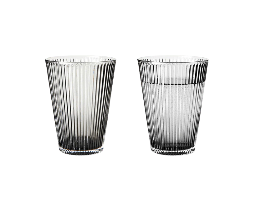 GC Nouveau Tumbler in Smoke, Set of 2