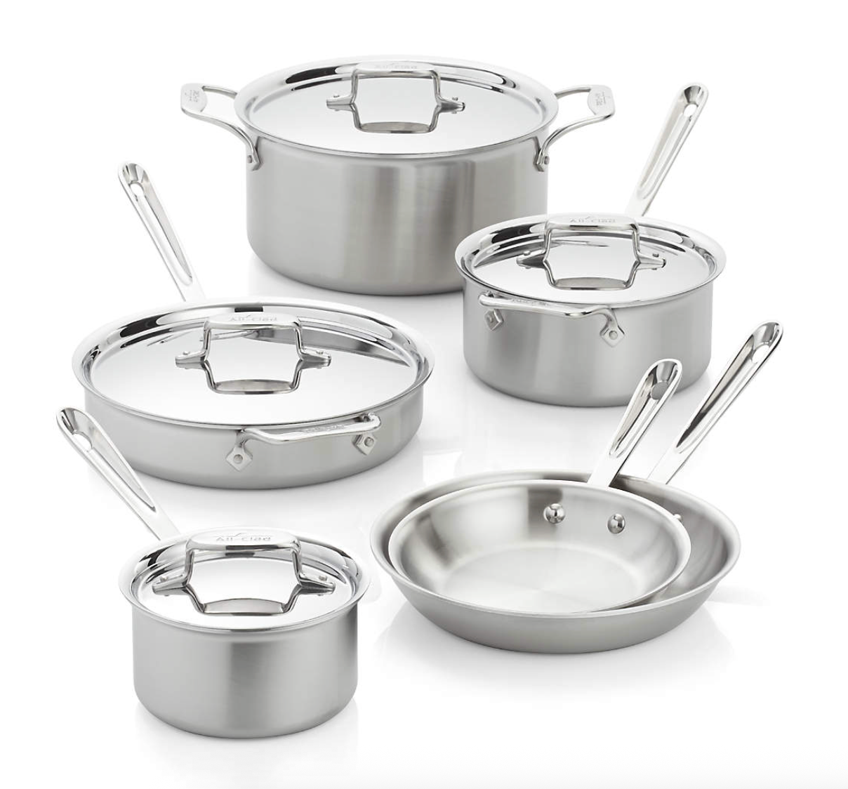 All-Clad D5 Stainless Steel 10-Piece Cookware Set