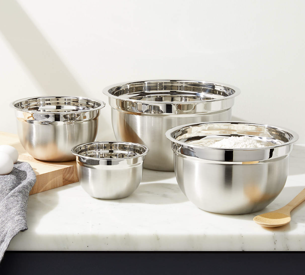 4-Piece Stainless Steel Bowls