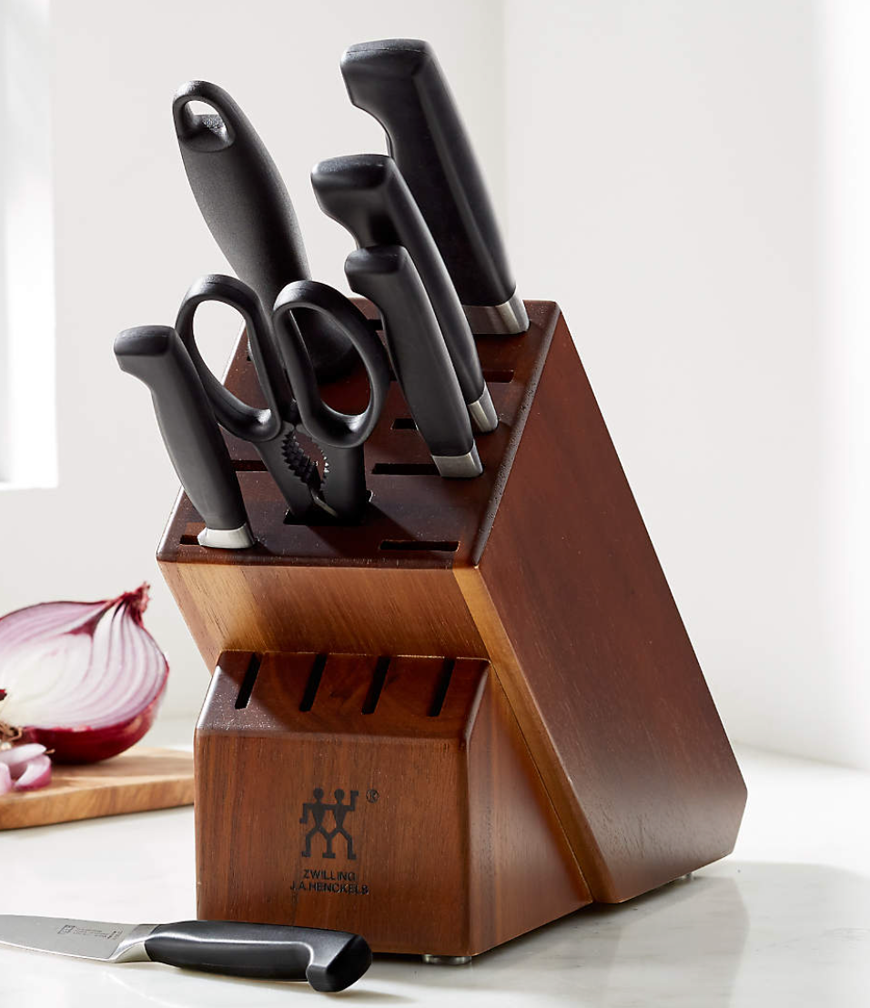 ZWILLING ® Four-Star 8-Piece Acacia Knife Set