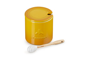 Le Creuset Signature Honey Pot and Honey Dipper Set, 14 oz., Nectar