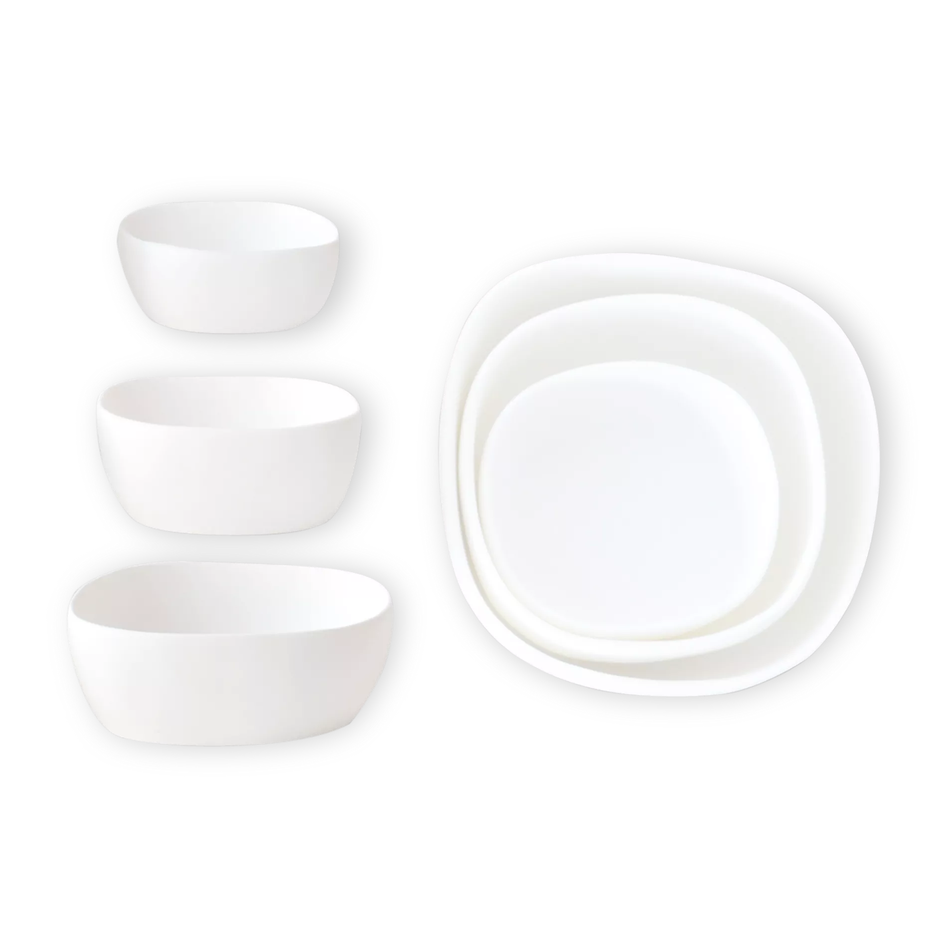 Cuadrado Nested Trio Bowls