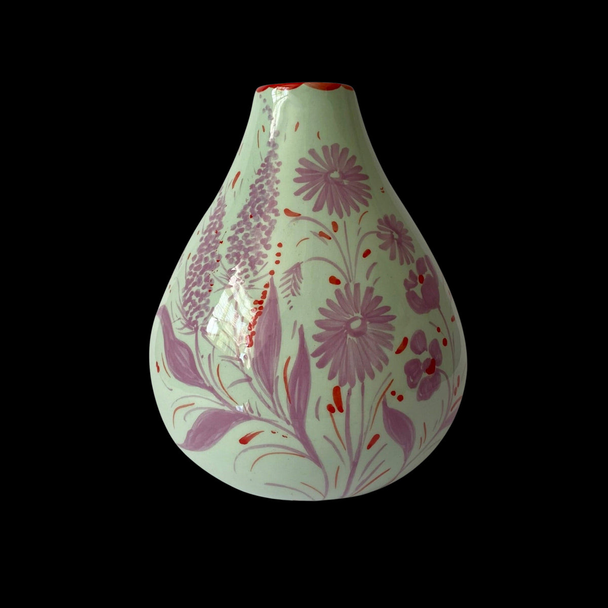Drop it Like it's Hot Vase in Lilac & Mint Floral