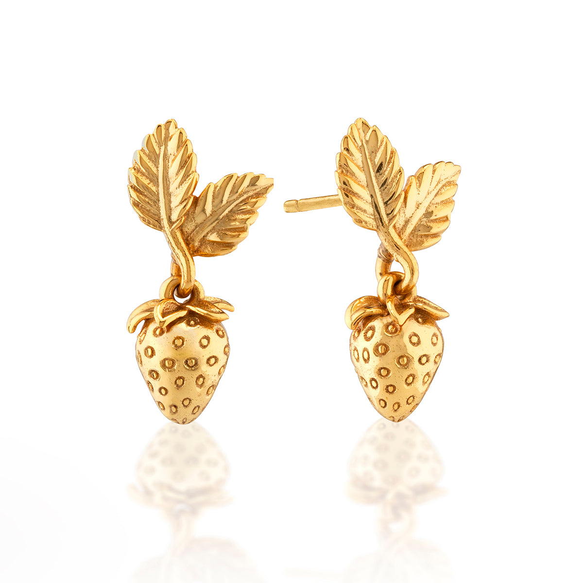 Meadow Berry Drop Earrings in Gold