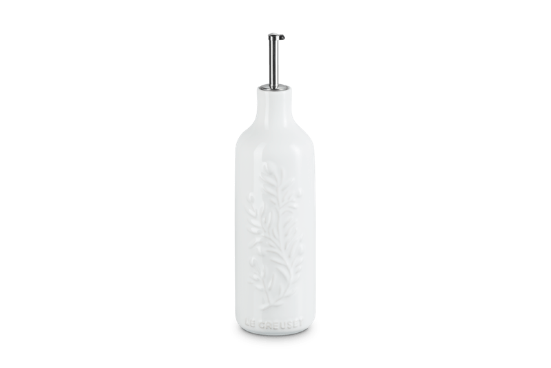Olive Branch Collection Oil Cruet, 20 oz. in White