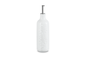 Olive Branch Collection Oil Cruet, 20 oz. in White
