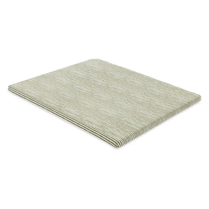 All-Stages® Midi Crib Sheet in GOTS Certified Organic Brushed Cotton by Nate Berkus in Juniper Stripe