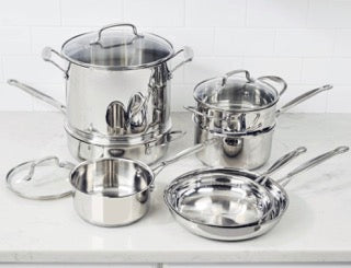 Cuisinart Chef's Classic Stainless Steel 11-Piece Cookware Set