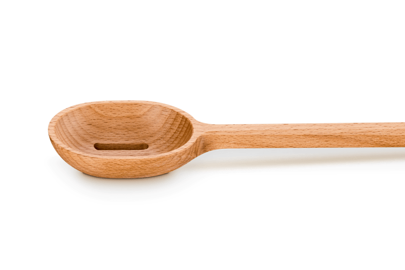 Signature Wood Slotted Spoon