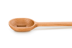 Signature Wood Slotted Spoon