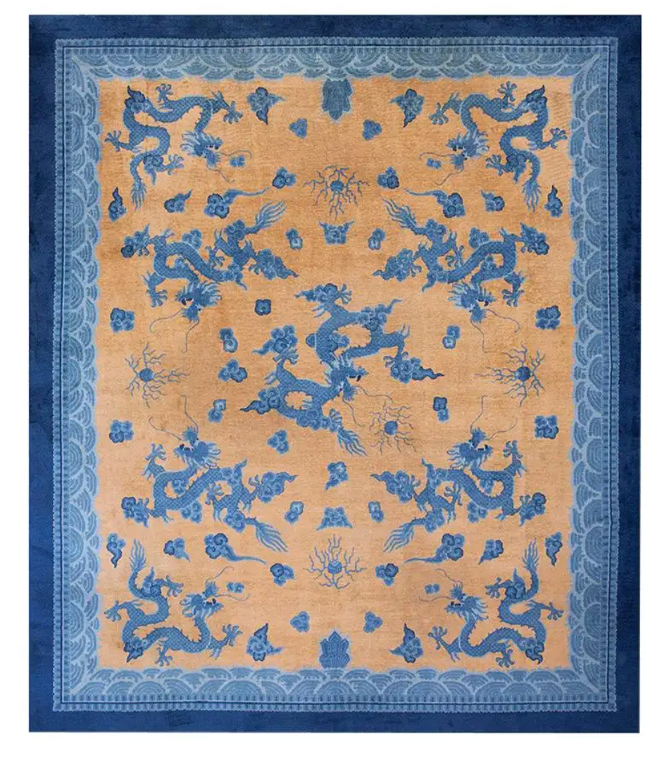 1930s Chinese Art Deco Dragon Carpet ( 10' x 11'9" - 305 x 358 )