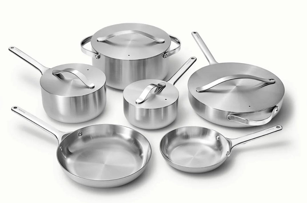 12 Piece Stainless Steel Cookware Set, Deluxe Stainless Steel Cookware Set, Stainless Steel Pots and Pans