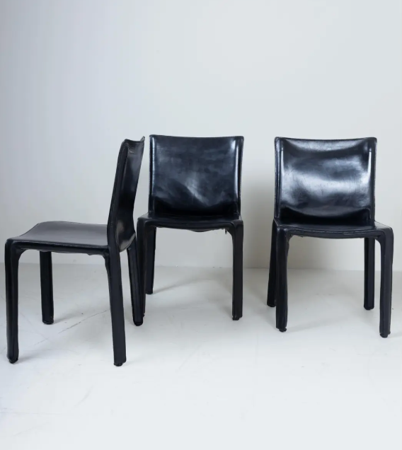 B 412 D11 CAB Chairs by Mario Bellini for Cassina, 1977, Set of 10