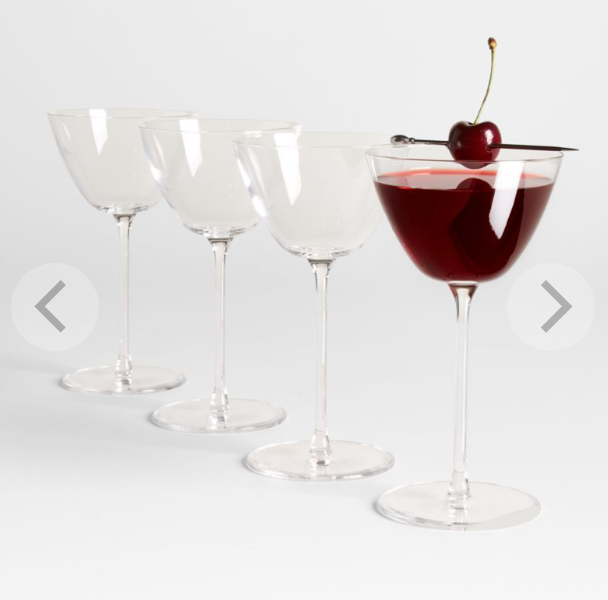 Borough 6.6-Oz. Martini Glasses, Set of 4