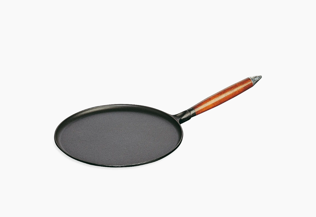 Cast Iron 11'' Crepe Pan with Spreader and Spatula